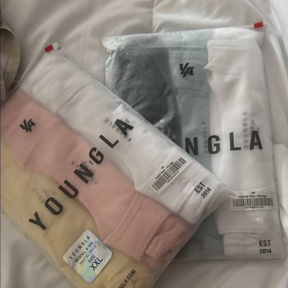 YoungLA Pink and White Tank Tops for Effortless Style